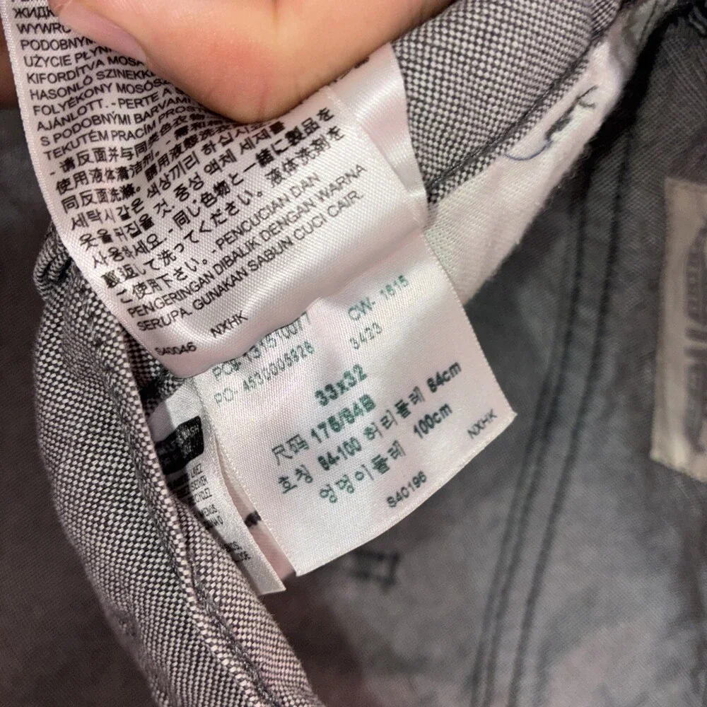 Levi Strauss Chino Jeans Gray Men’s 33x32‎ Retro